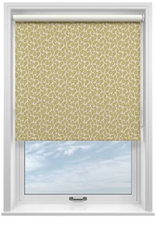 Land & Shore Oak Leaf  (Blackout), Ochre - Twist&Fit Roller Blind